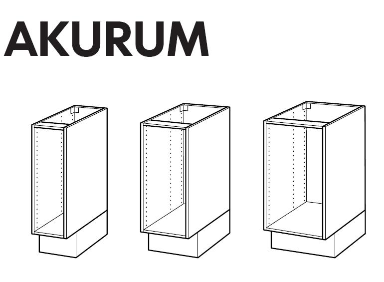 Akurum Base Cabinet Frame Assembly