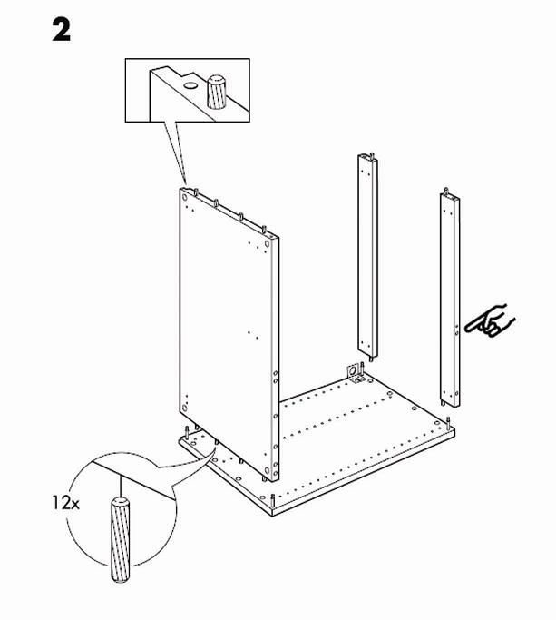 Akurum Base Cabinet Frame Assembly